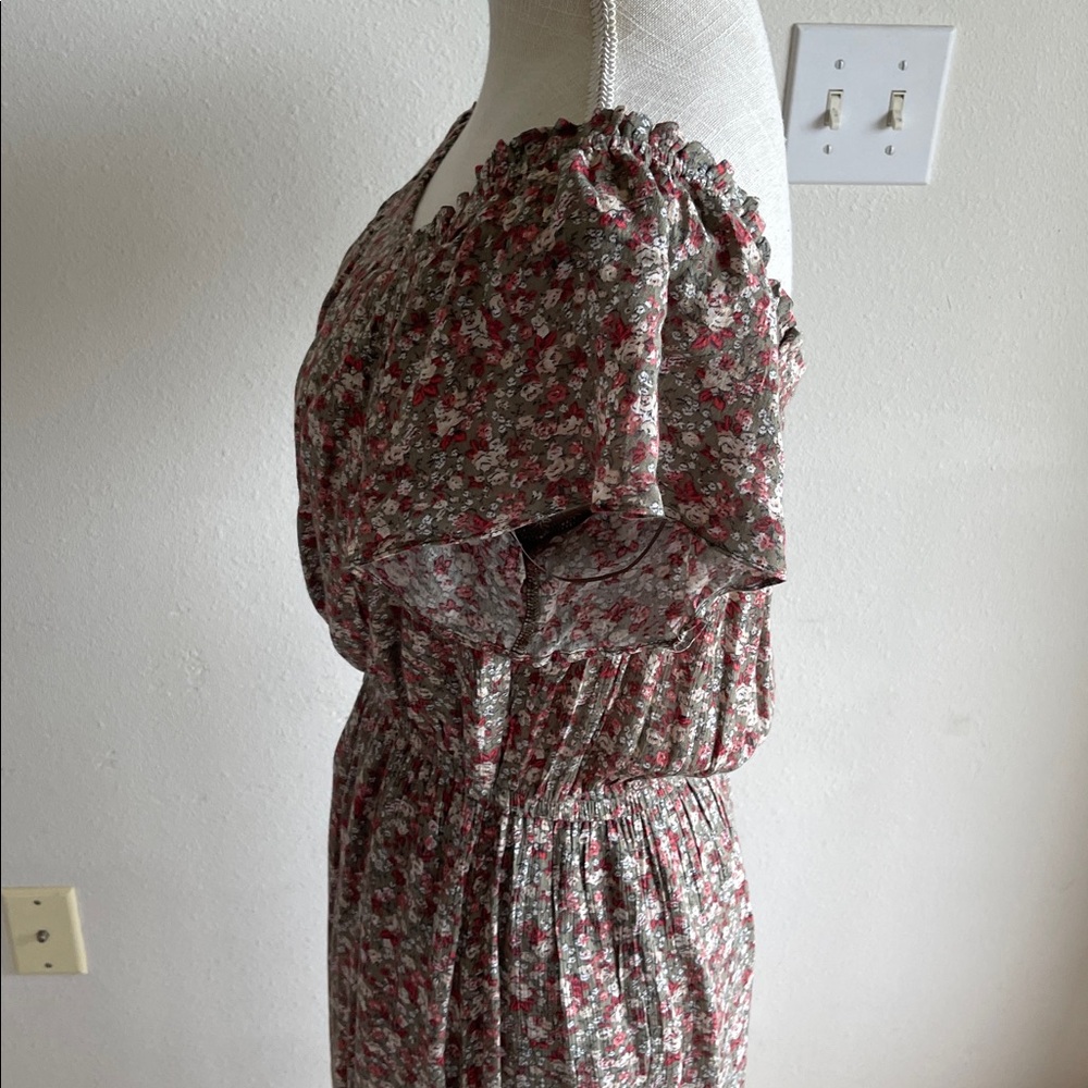 Vici Floral Print Maxi Dress - Green Multi Colors - Picture 5 of 8